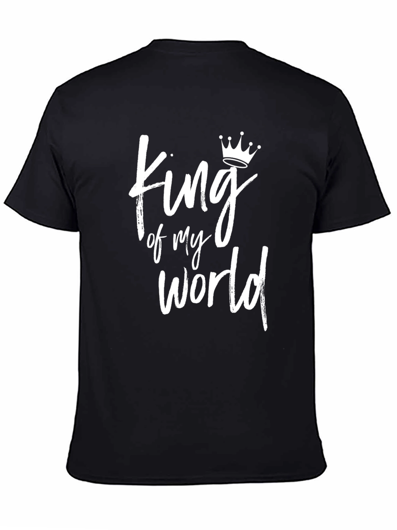 King of My World Graphic Tee - Black