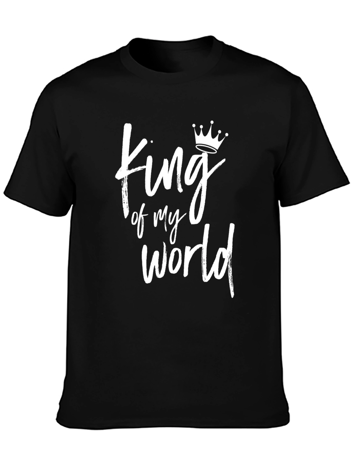 King of My World Graphic Tee - Black