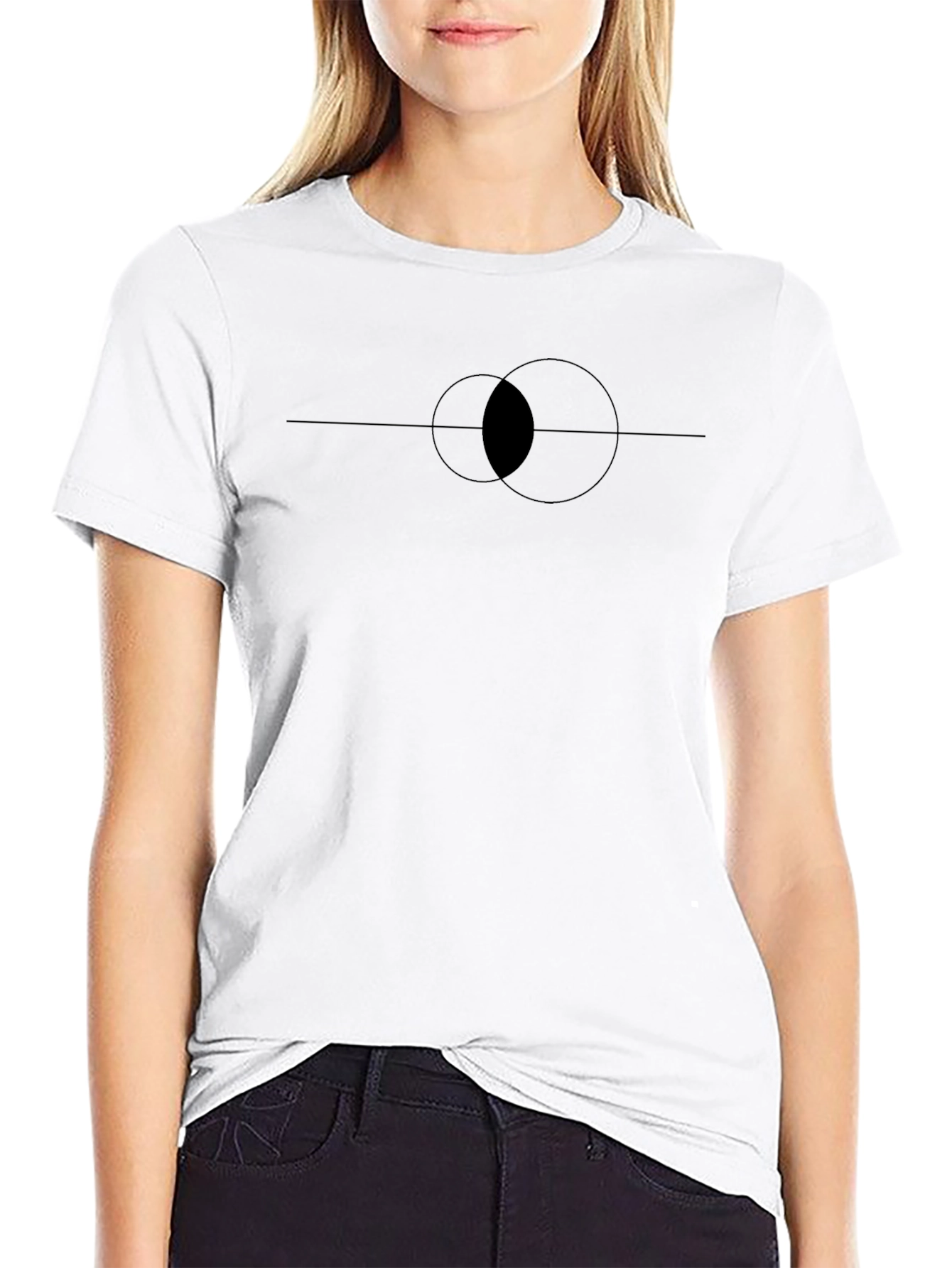 Abstract Graphic Tee - Black