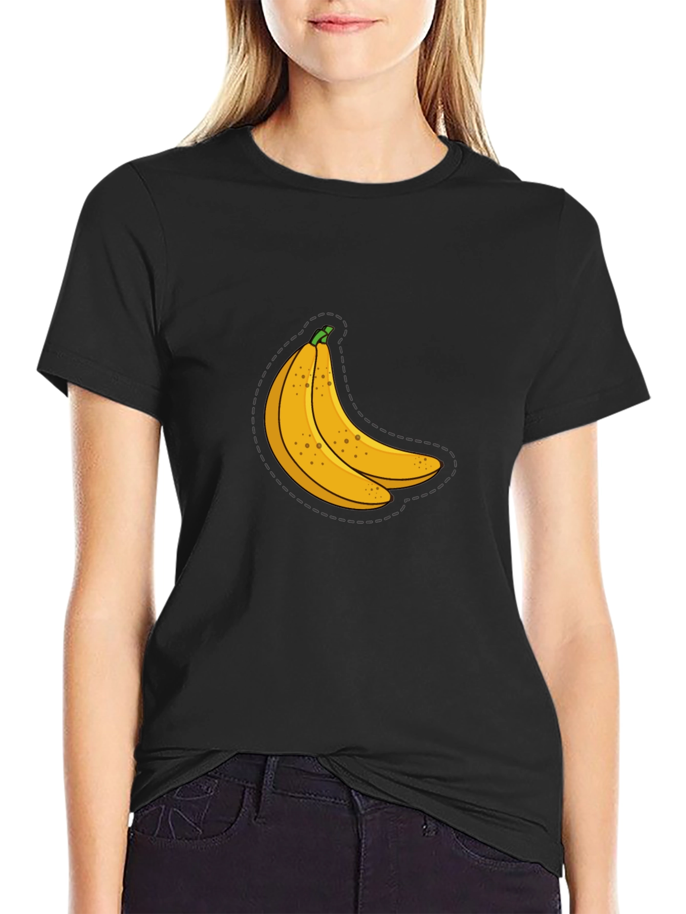 Banana Graphic Tee - Stylish Black T-Shirt