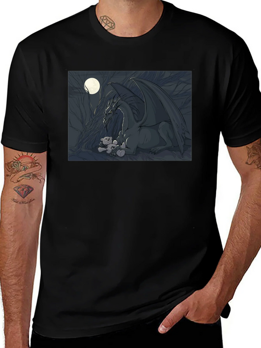 Dragon & Teddy Bear Graphic Tee