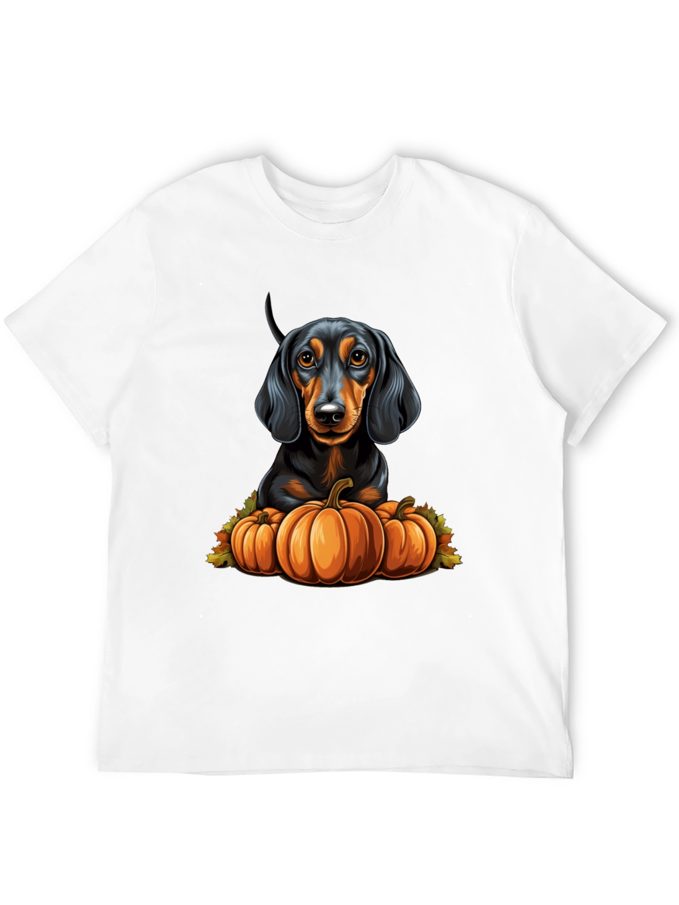 Dachshund Pumpkin T-Shirt - Autumn Dog Tee