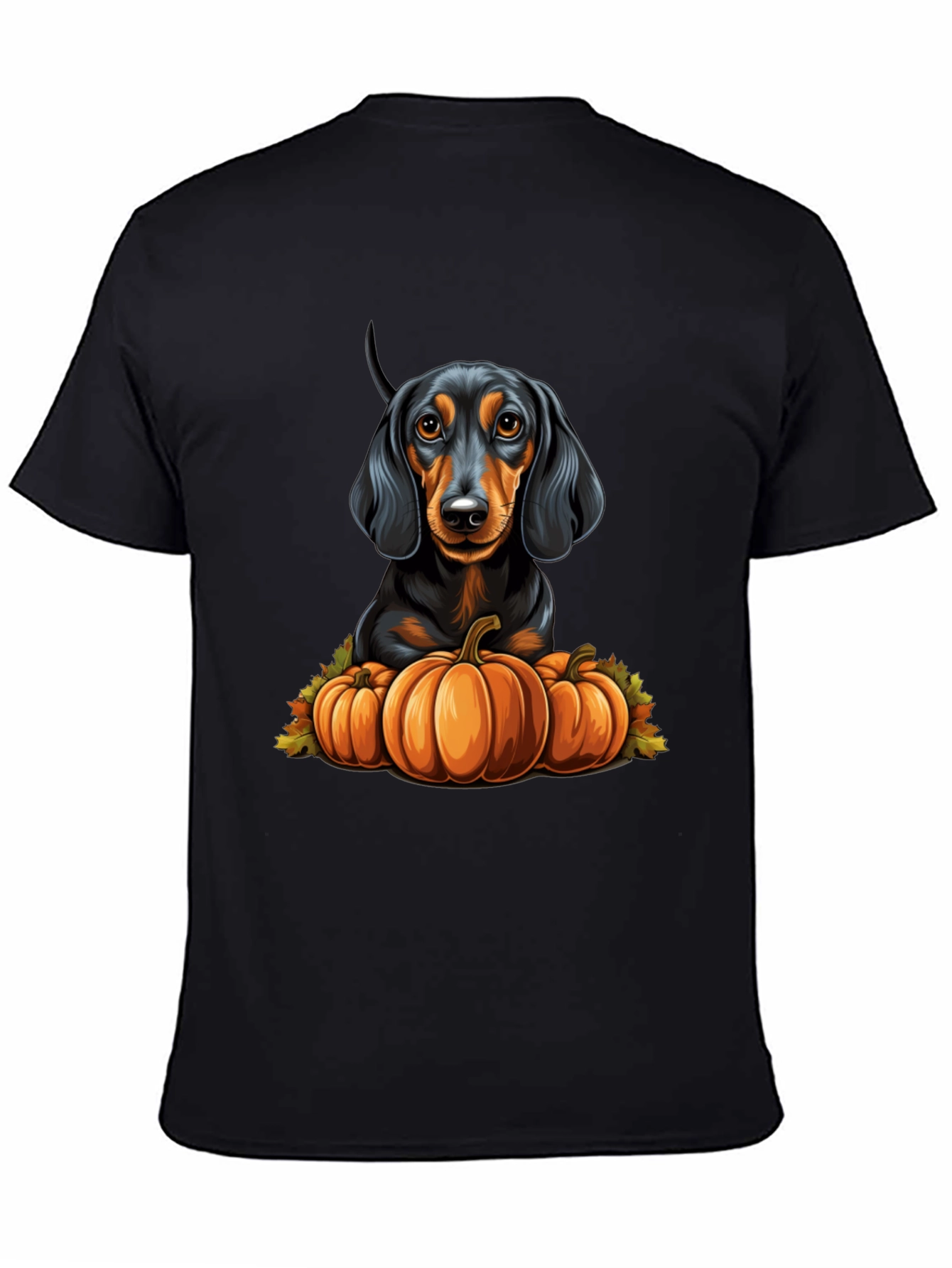 Dachshund Pumpkin T-Shirt - Autumn Dog Tee