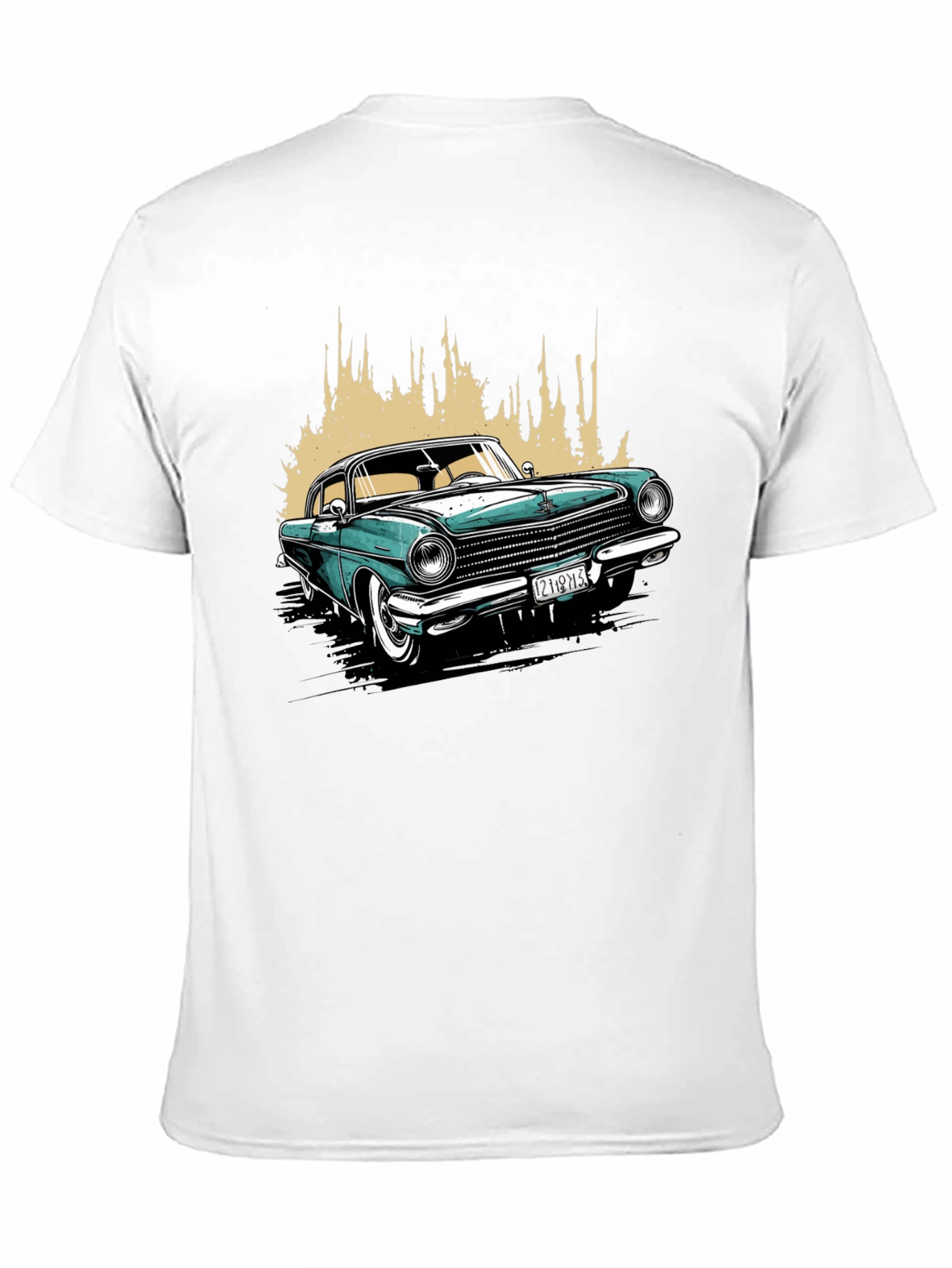 Classic Car Graphic T-Shirt - Black