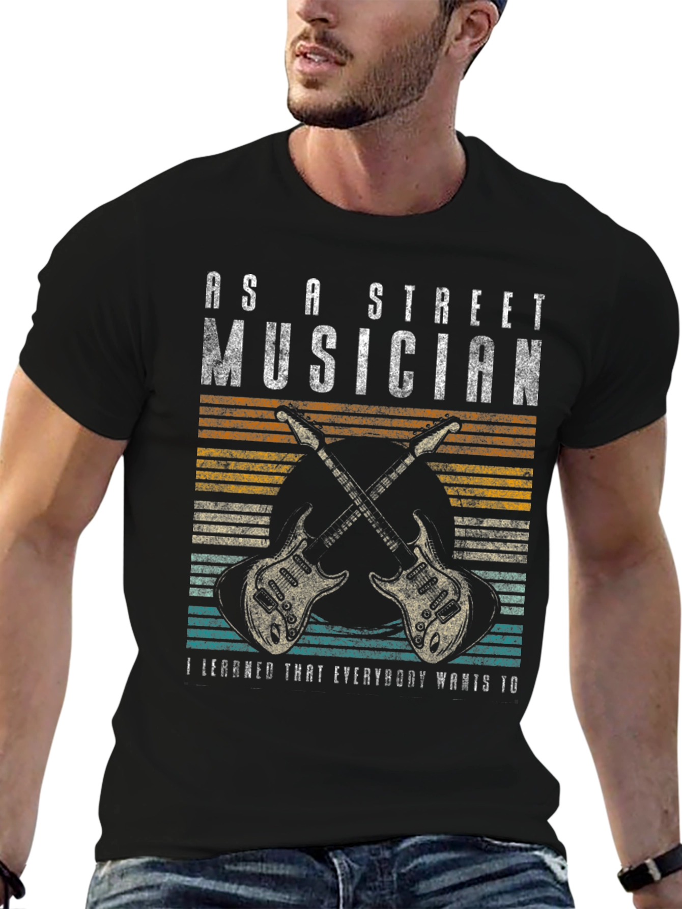 As a Street Musician Graphic T-Shirt