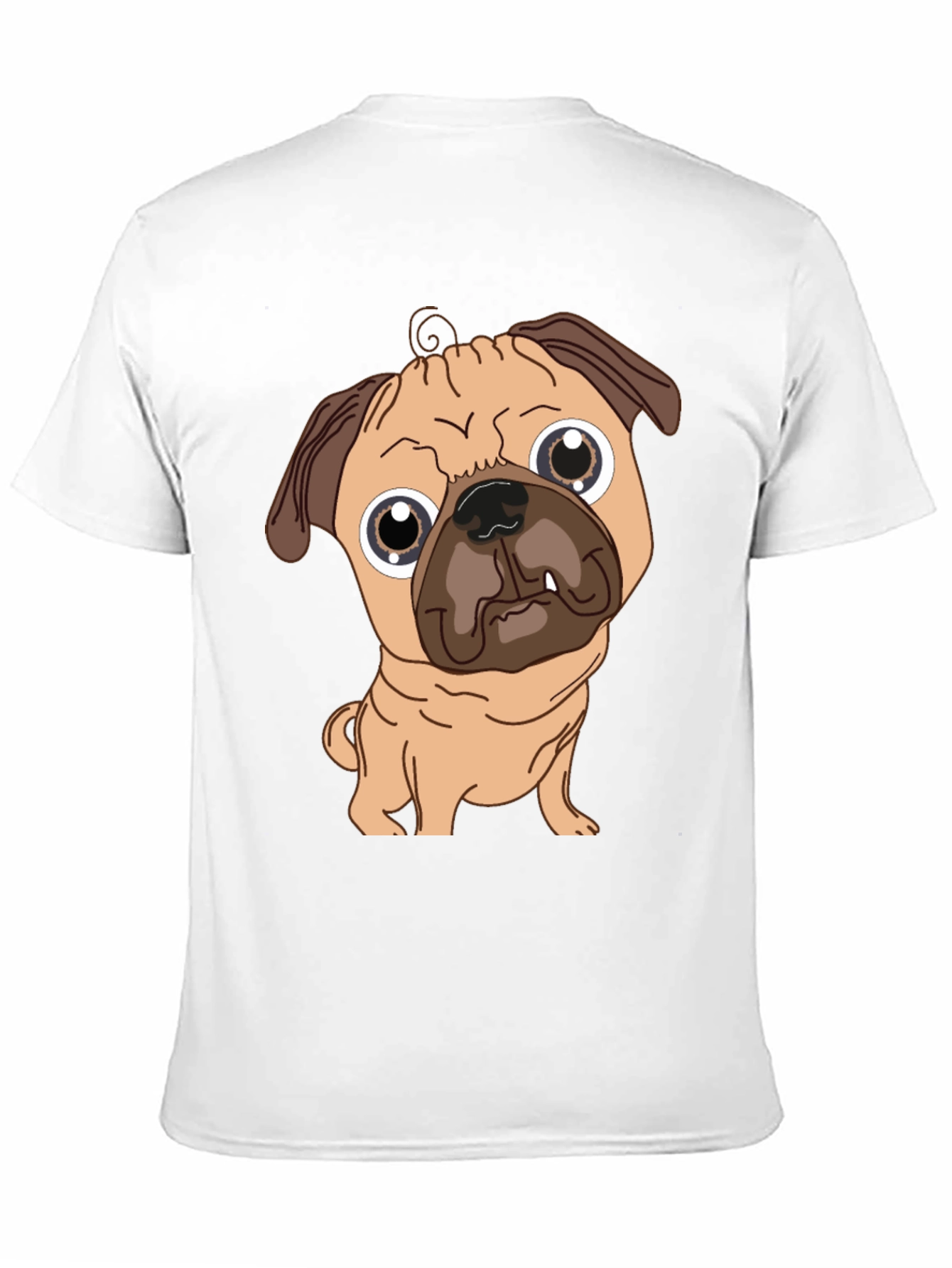 Pug Graphic Tee - Cute Dog T-Shirt
