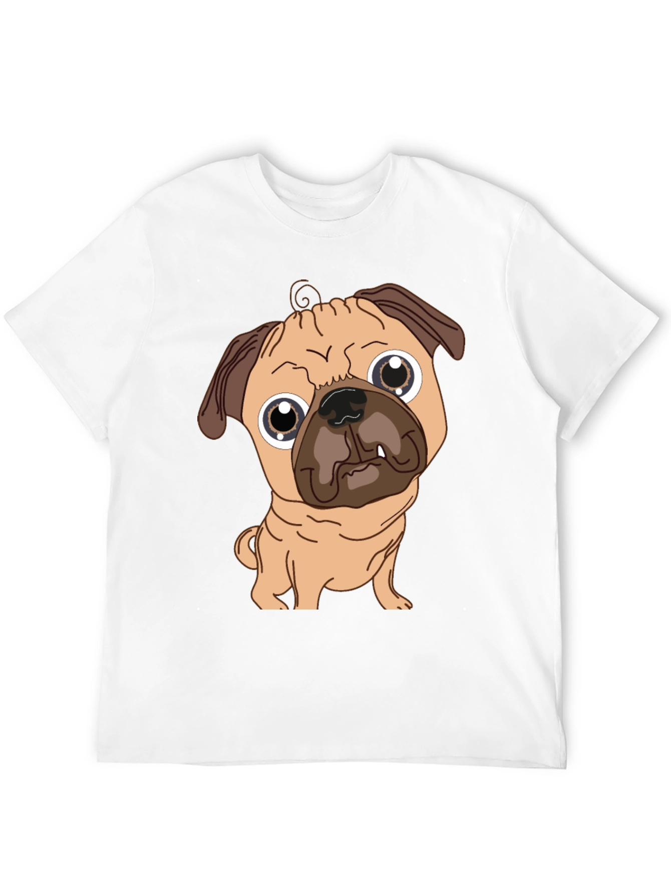 Pug Graphic Tee - Cute Dog T-Shirt