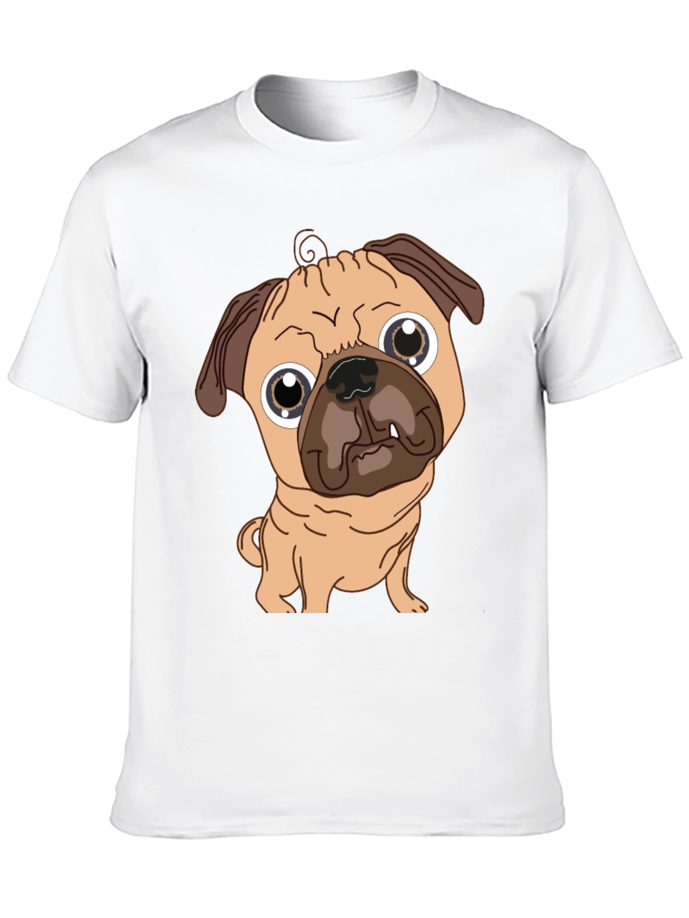 Pug Graphic Tee - Cute Dog T-Shirt