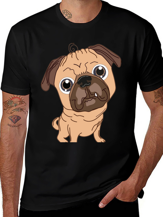 Pug Graphic Tee - Cute Dog T-Shirt
