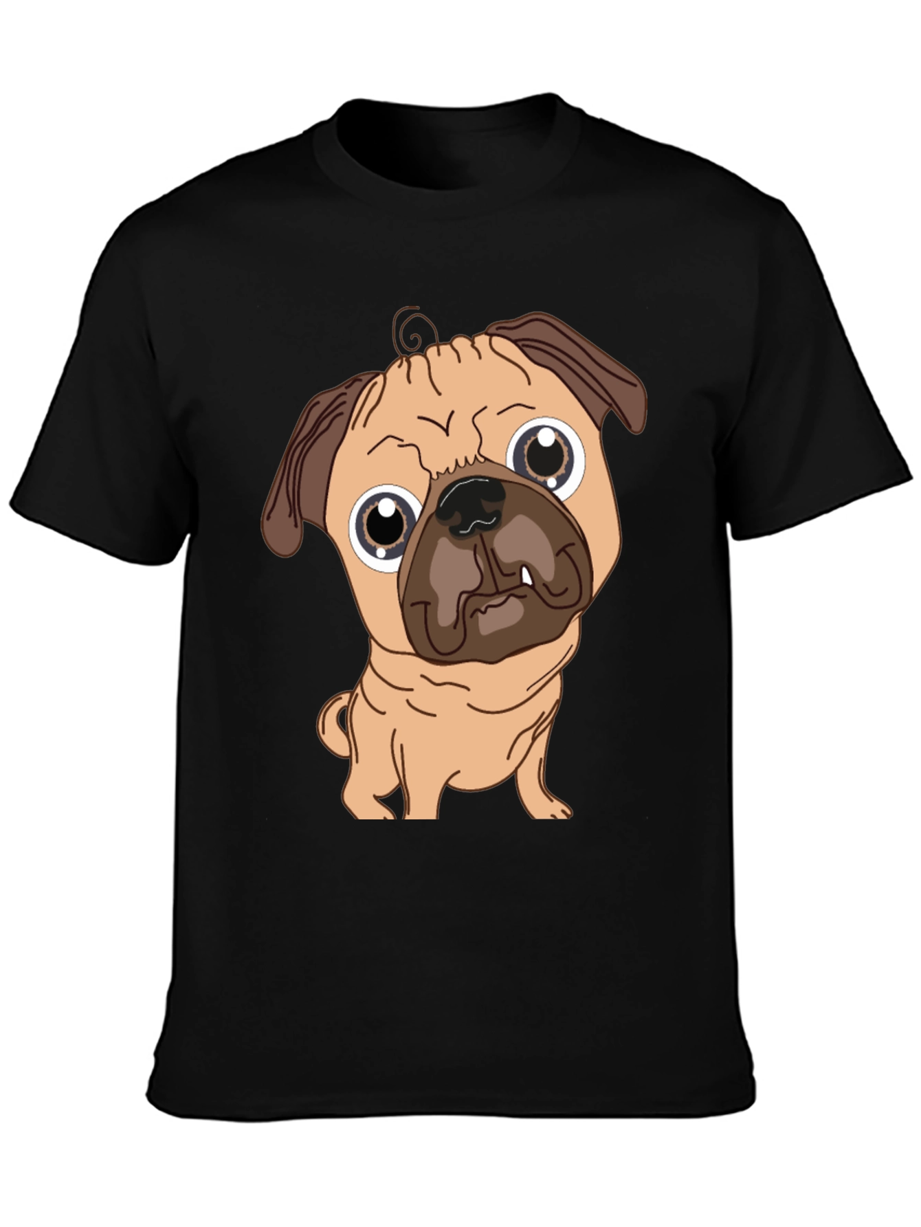 Pug Graphic Tee - Cute Dog T-Shirt