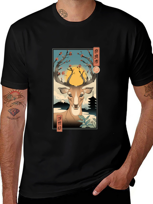 Japanese Deer Graphic Tee