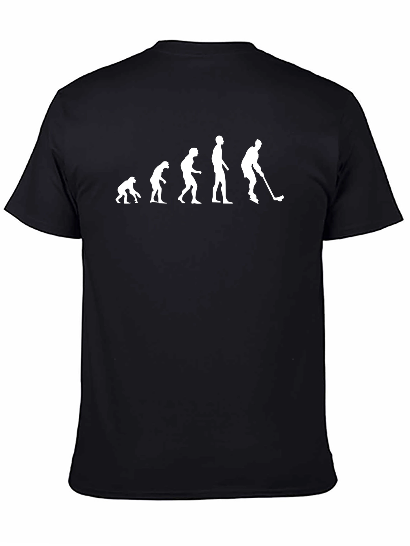 Evolution of Hockey Black T-Shirt