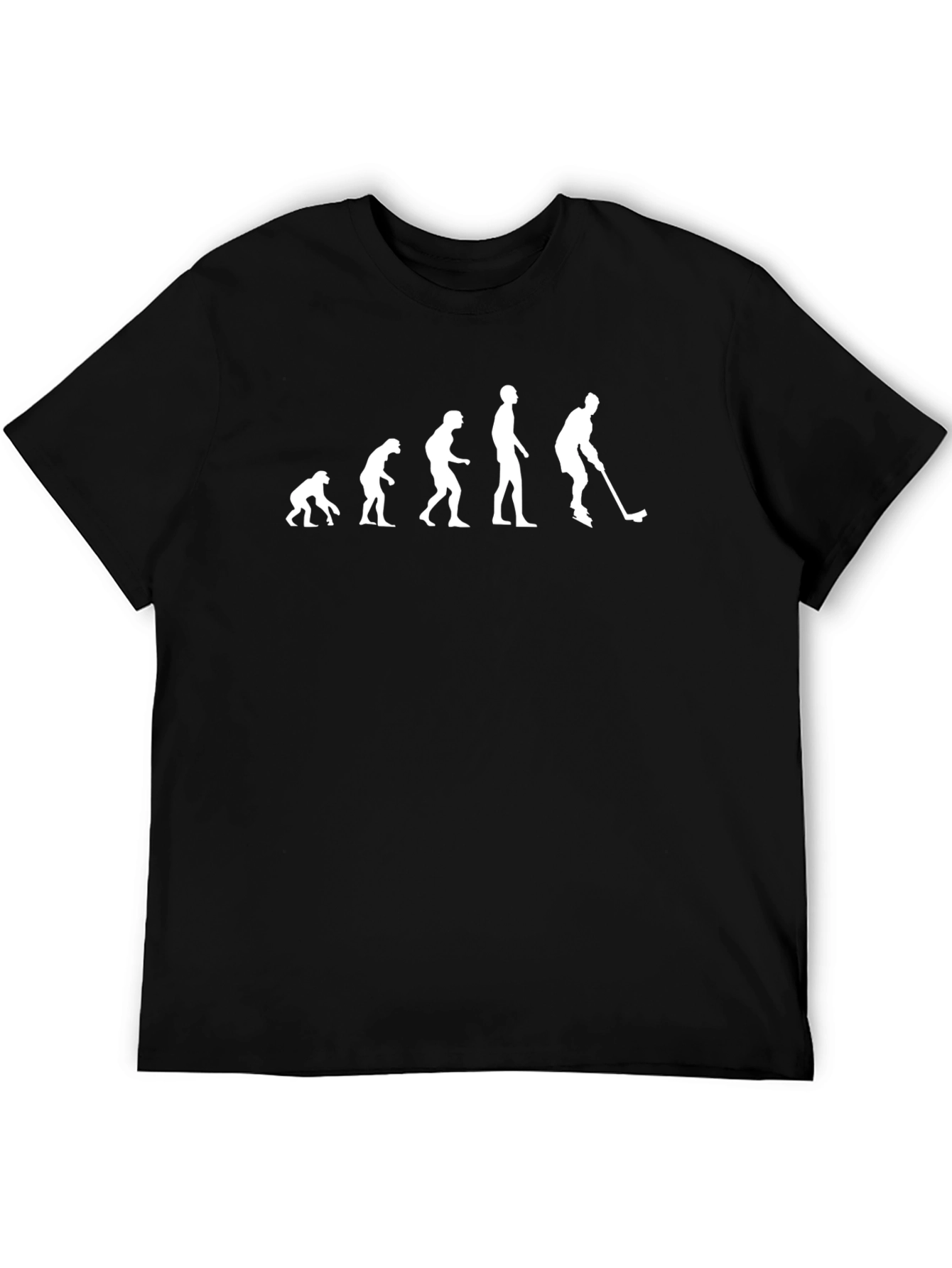 Evolution of Hockey Black T-Shirt