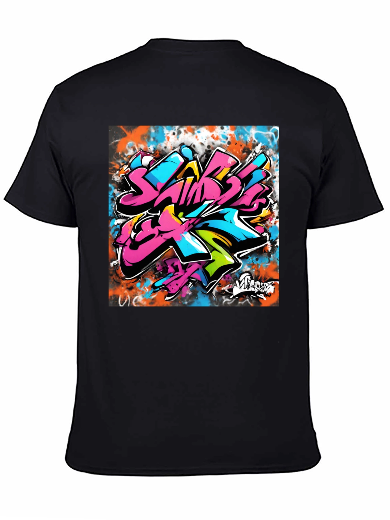Graffiti Art Black T-Shirt