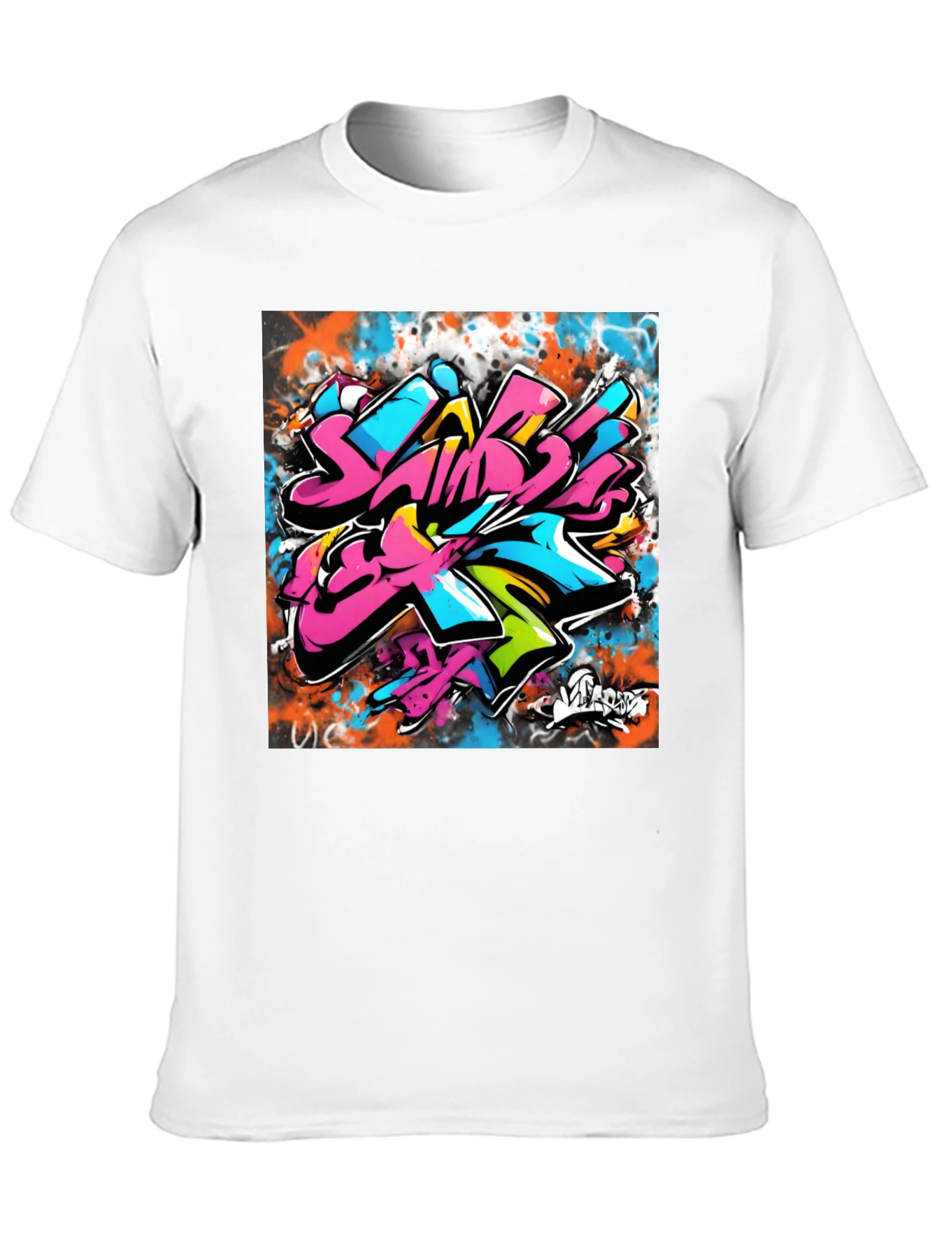 Graffiti Art Black T-Shirt