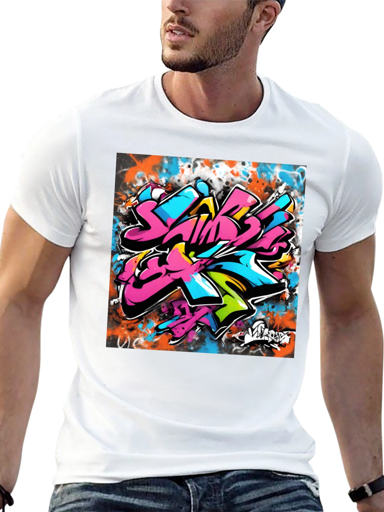 Graffiti Art Black T-Shirt