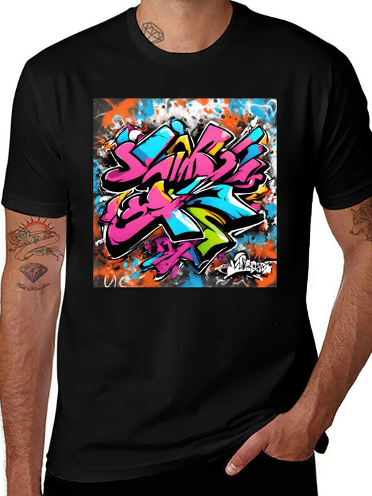 Graffiti Art Black T-Shirt