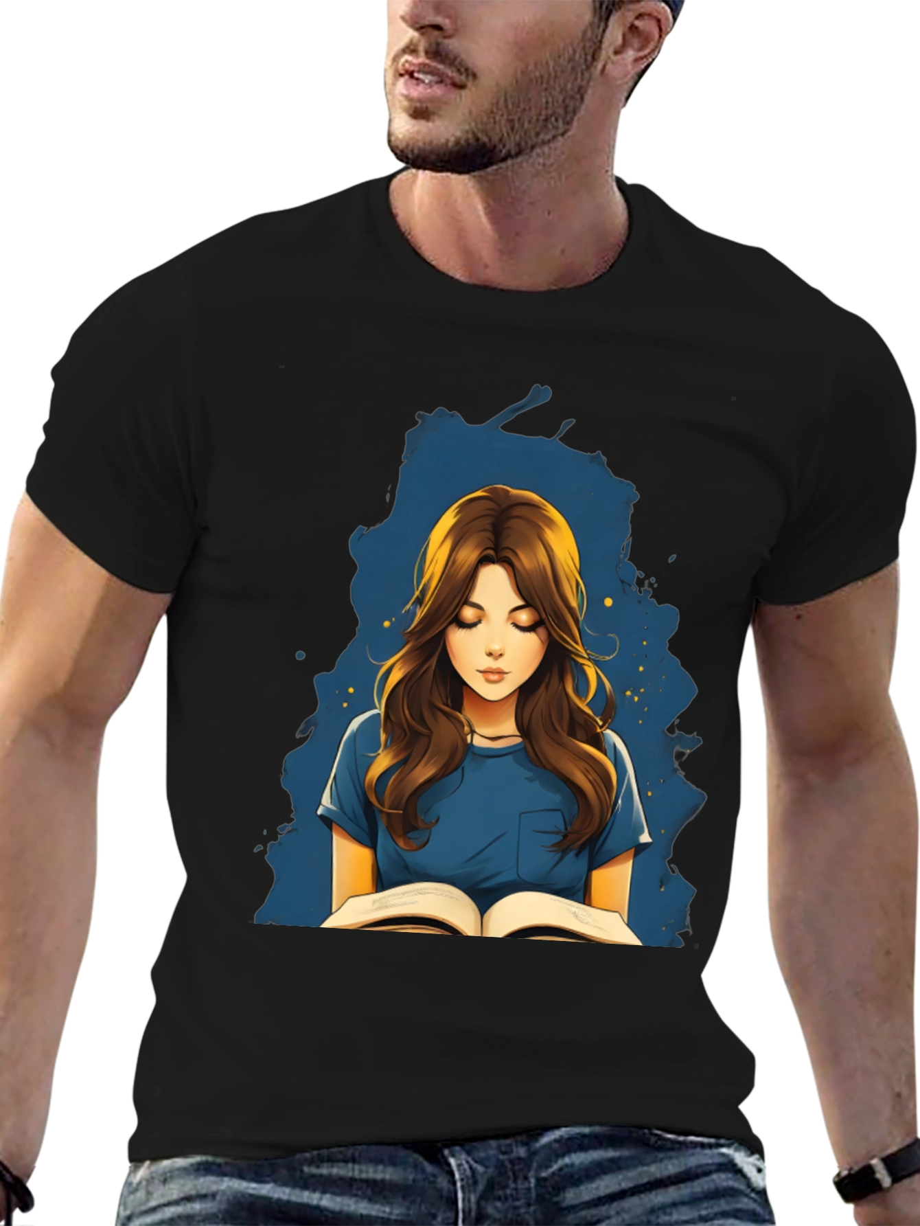 Reading Girl Graphic Tee - Stylish & Unique!