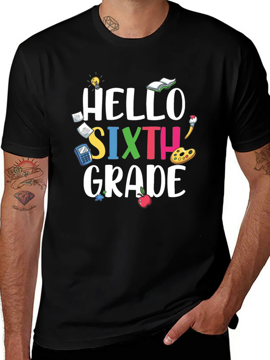 Hello Sixth Grade T-Shirt - Back to School