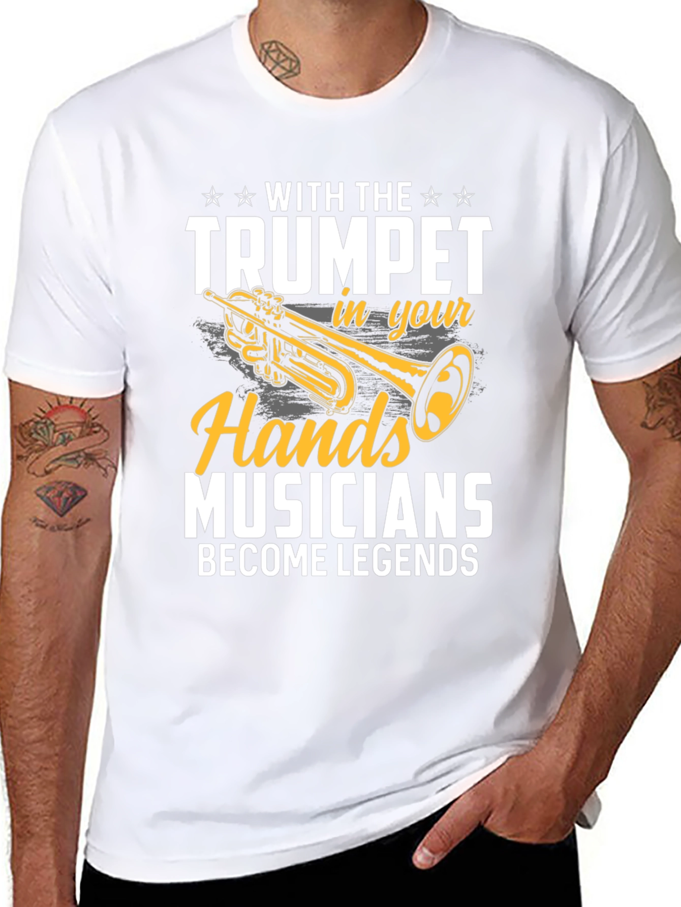Trumpet Musician Legend Graphic Tee