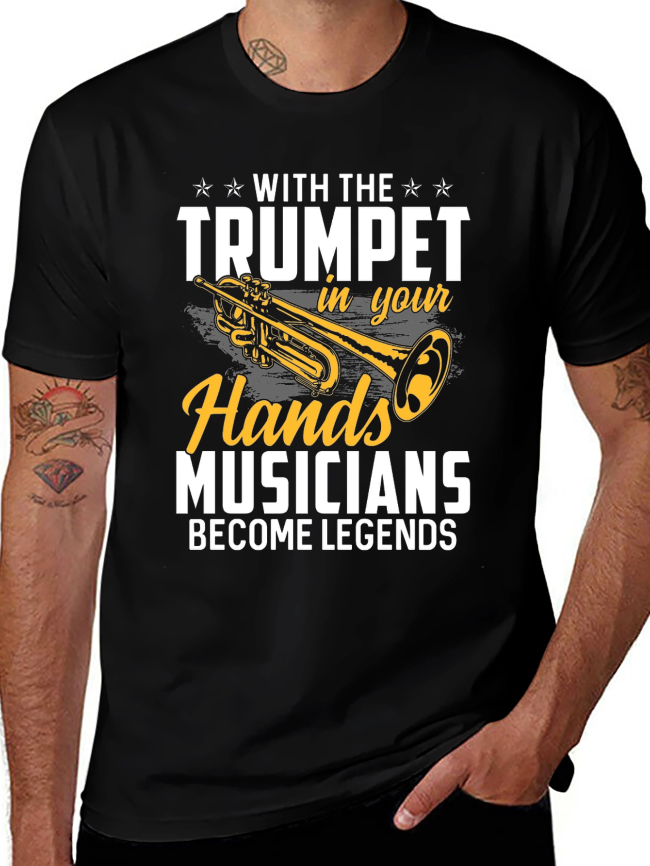 Trumpet Musician Legend Graphic Tee