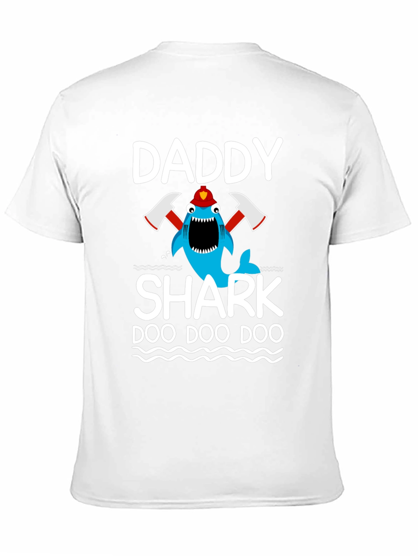 Daddy Shark Firefighter T-Shirt