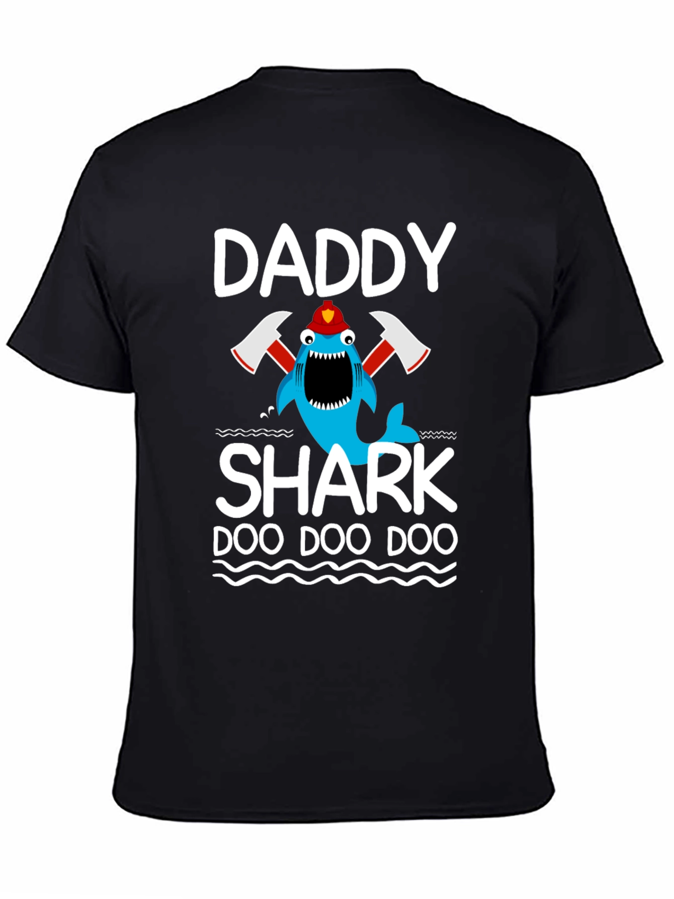 Daddy Shark Firefighter T-Shirt