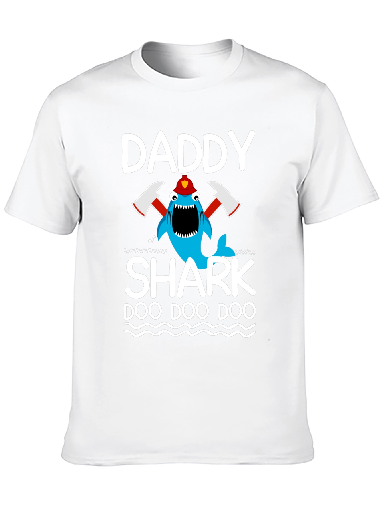 Daddy Shark Firefighter T-Shirt