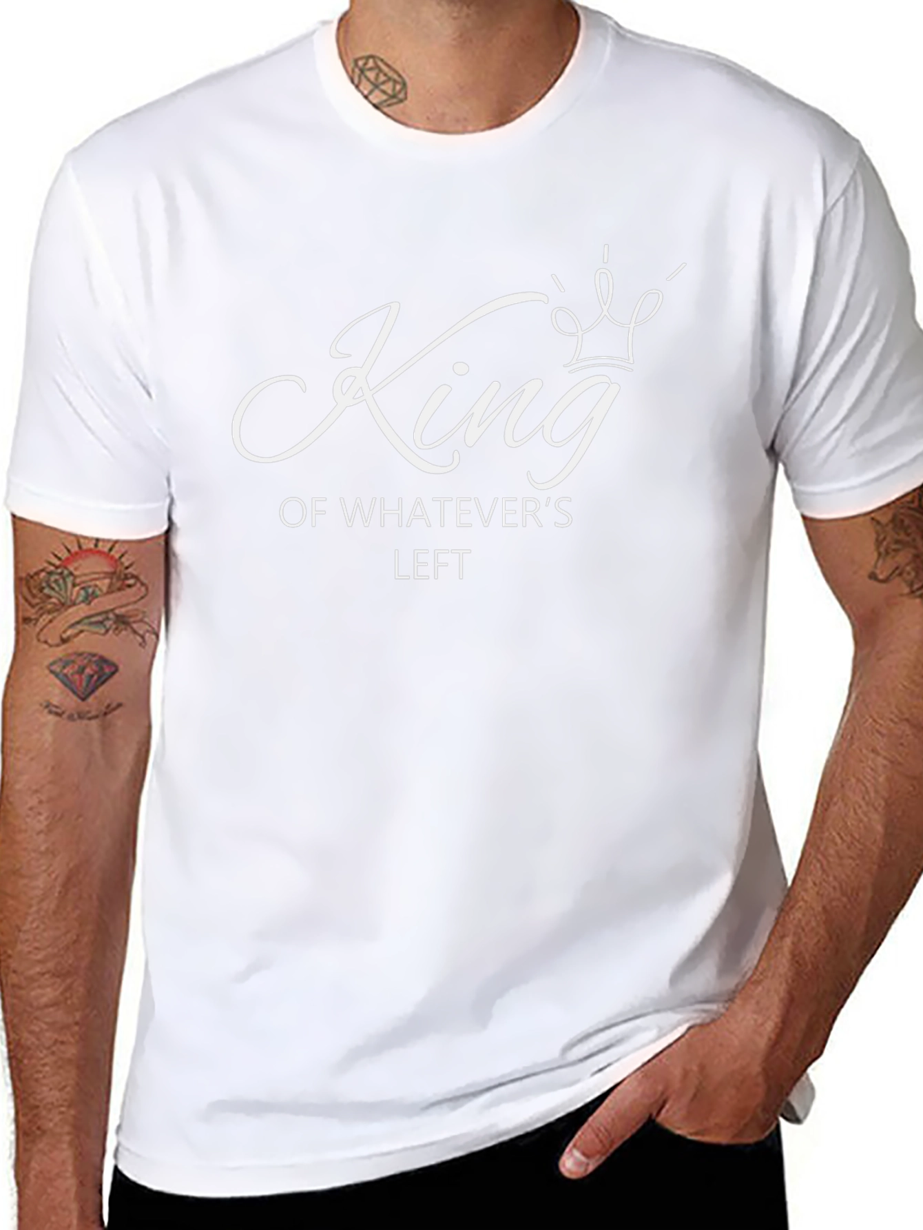 King of Whatevers Left Graphic Tee - Black