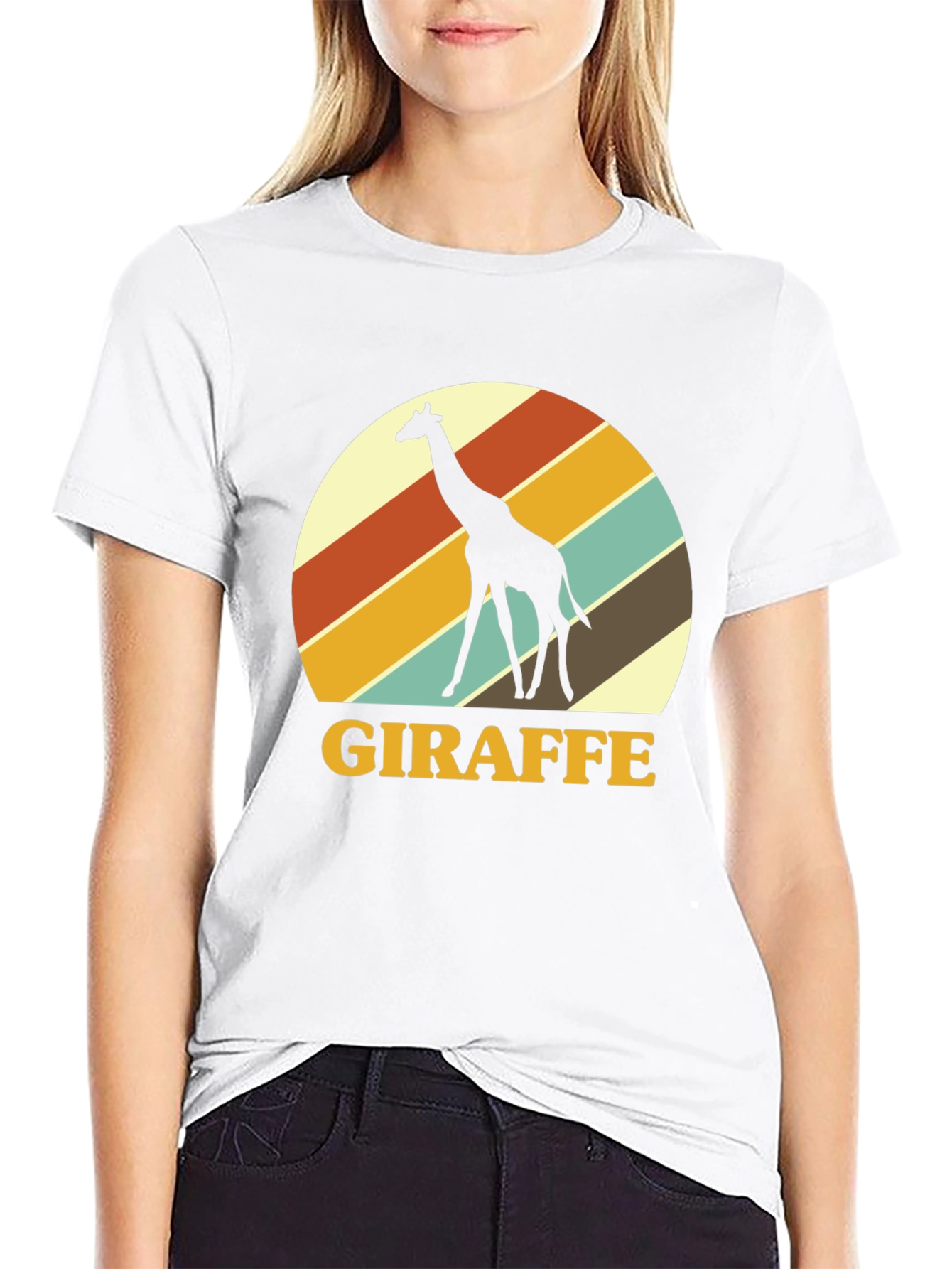Retro Giraffe Graphic Tee