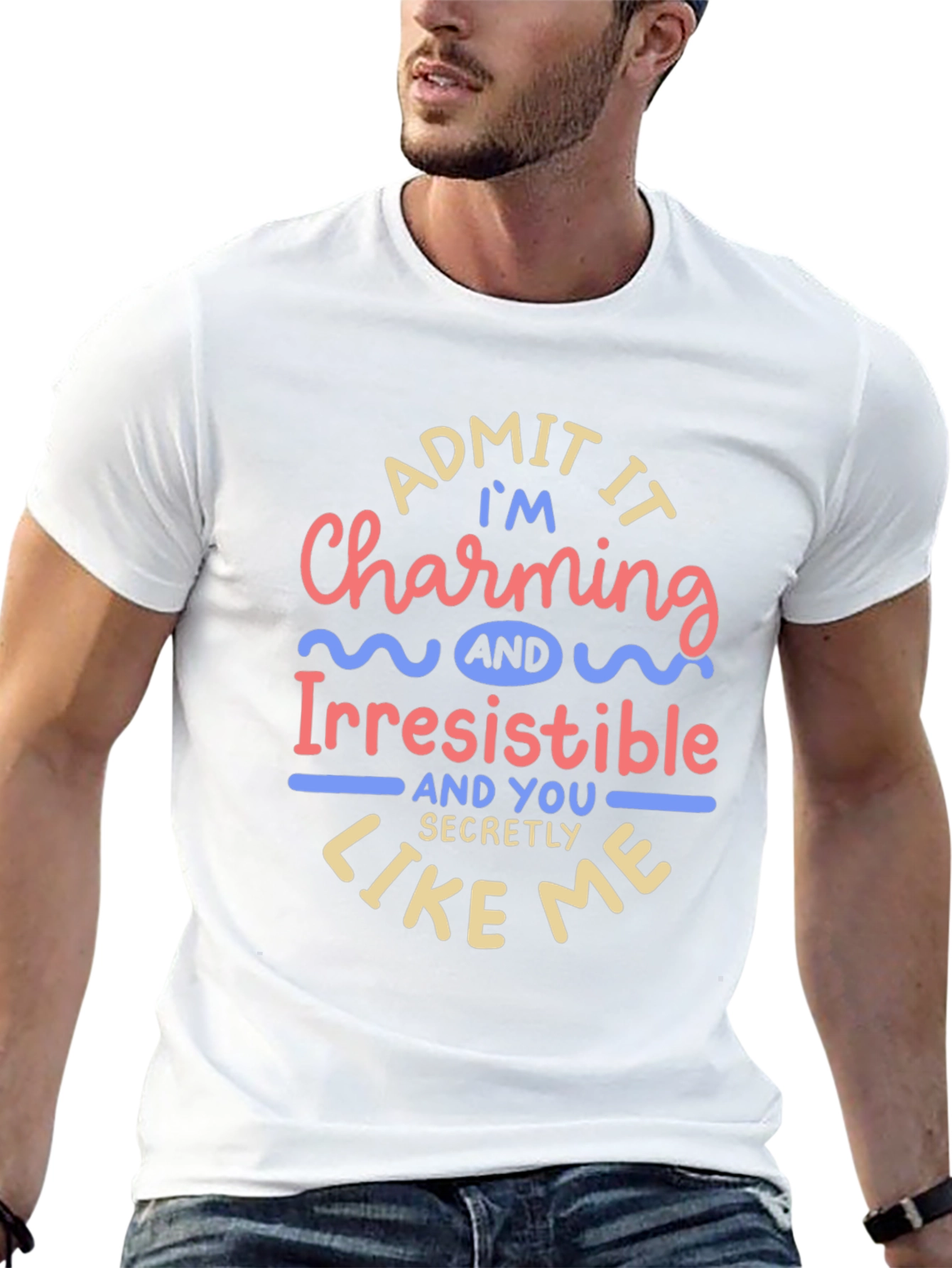 Charming & Irresistible Mens Graphic Tee