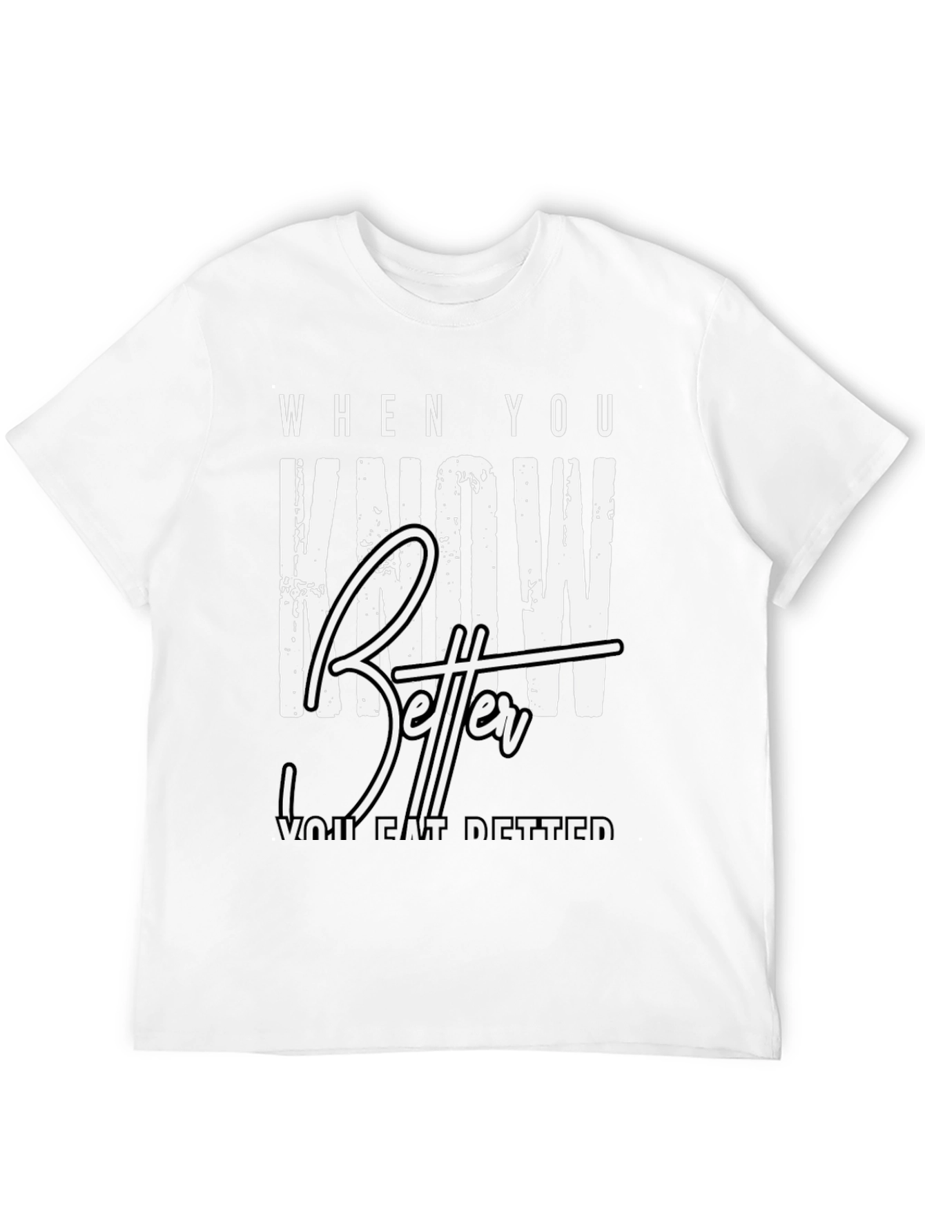 Know Better Do Better Black Graphic Tee