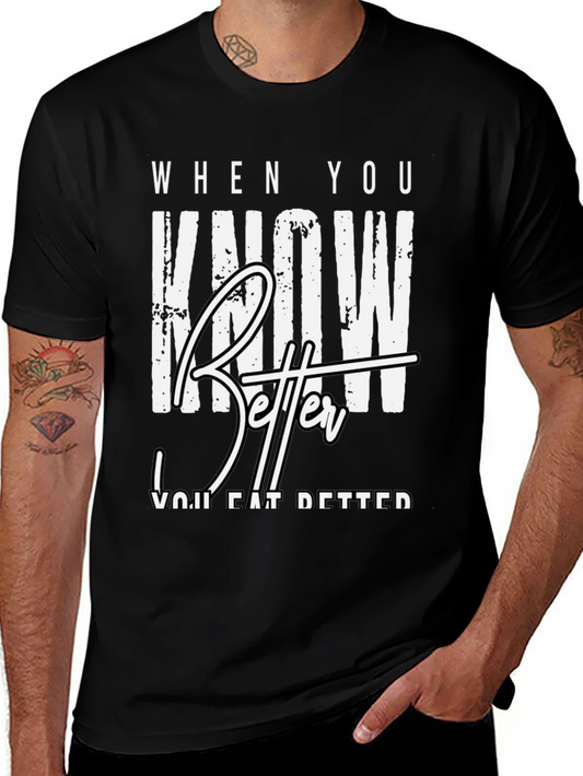 Know Better Do Better Black Graphic Tee