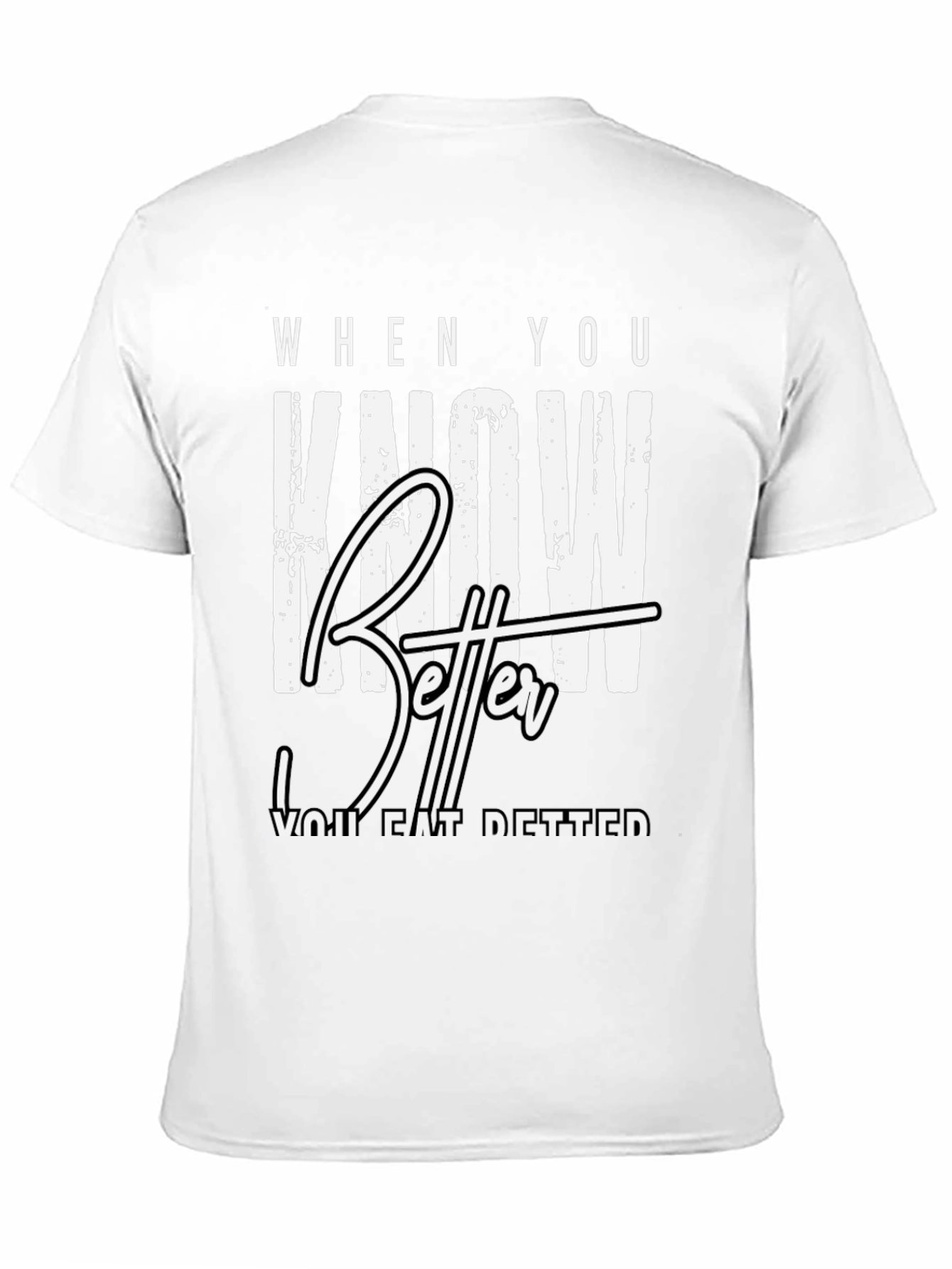 Know Better Do Better Black Graphic Tee