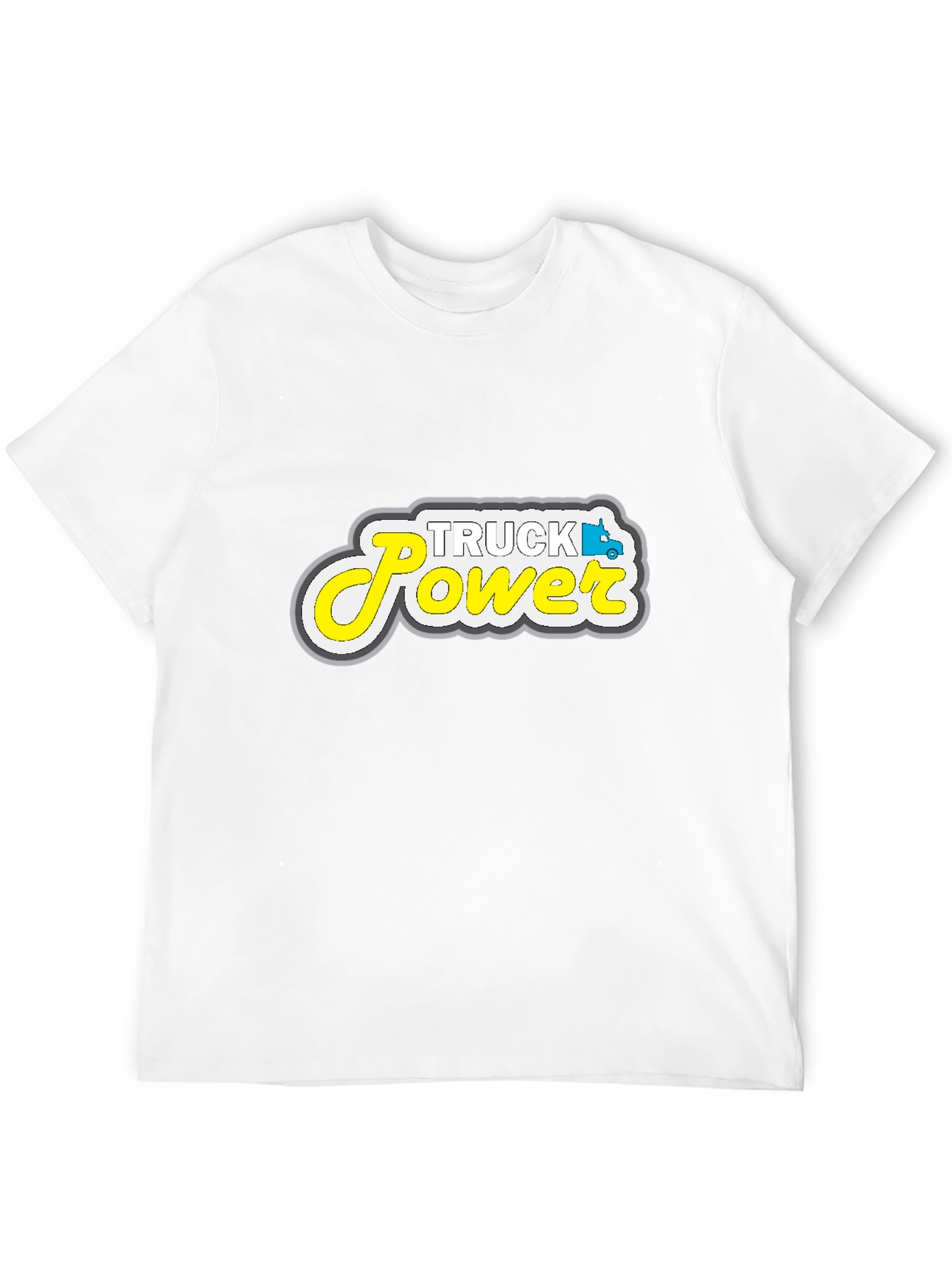Truck Power Graphic Tee - Black Cotton Blend