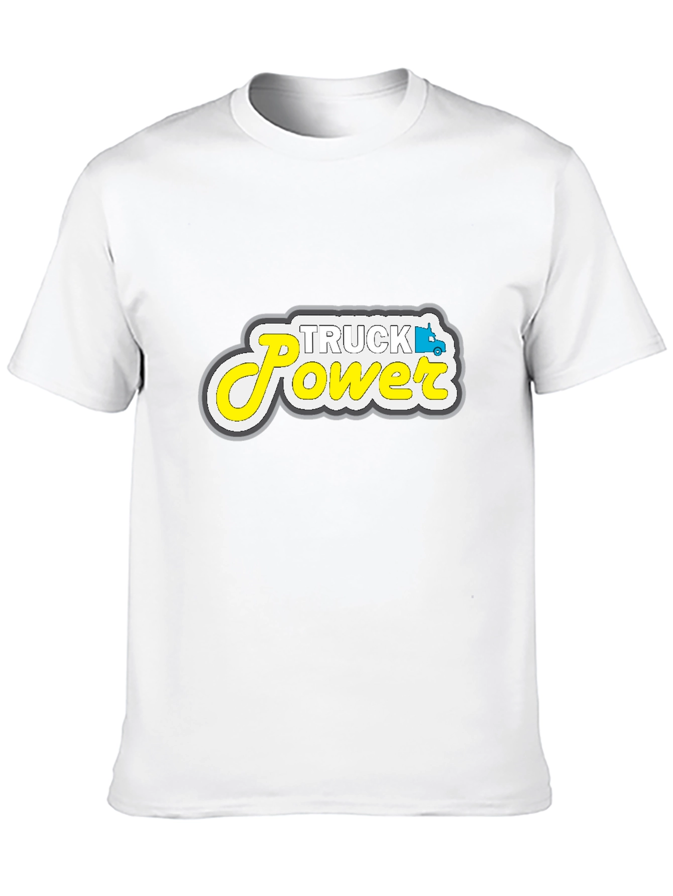 Truck Power Graphic Tee - Black Cotton Blend
