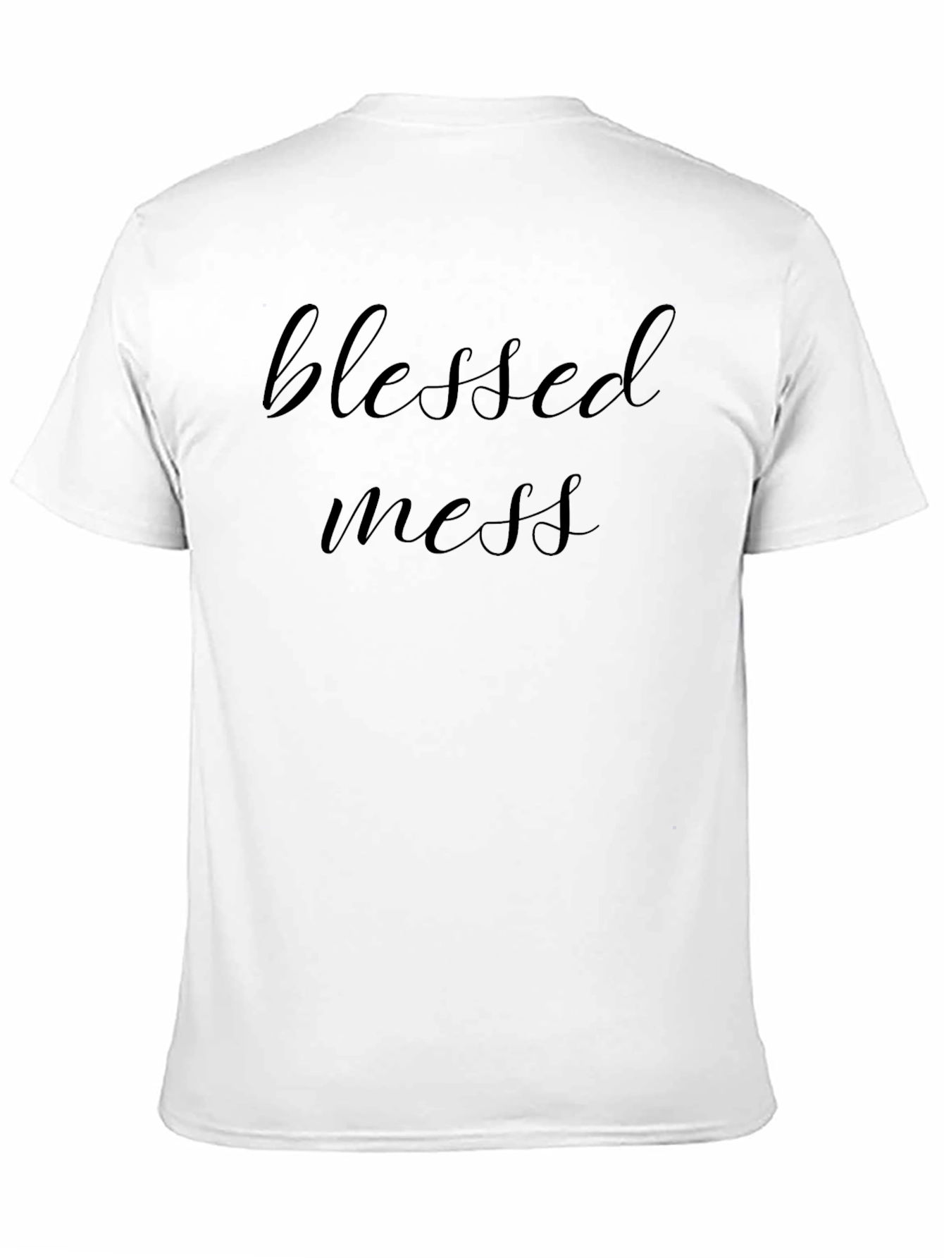 Blessed Mess Black Graphic Tee - Casual Comfort