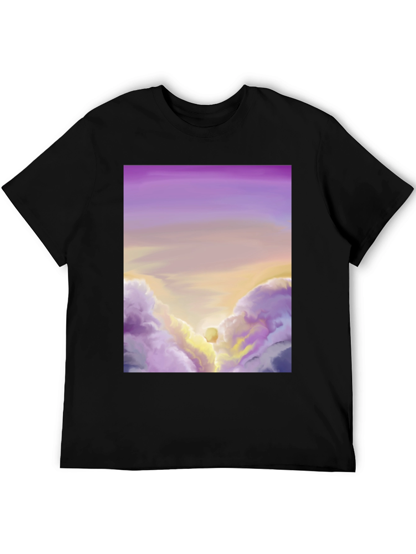 Sunset Cloudscape Graphic Tee - Artistic Comfort