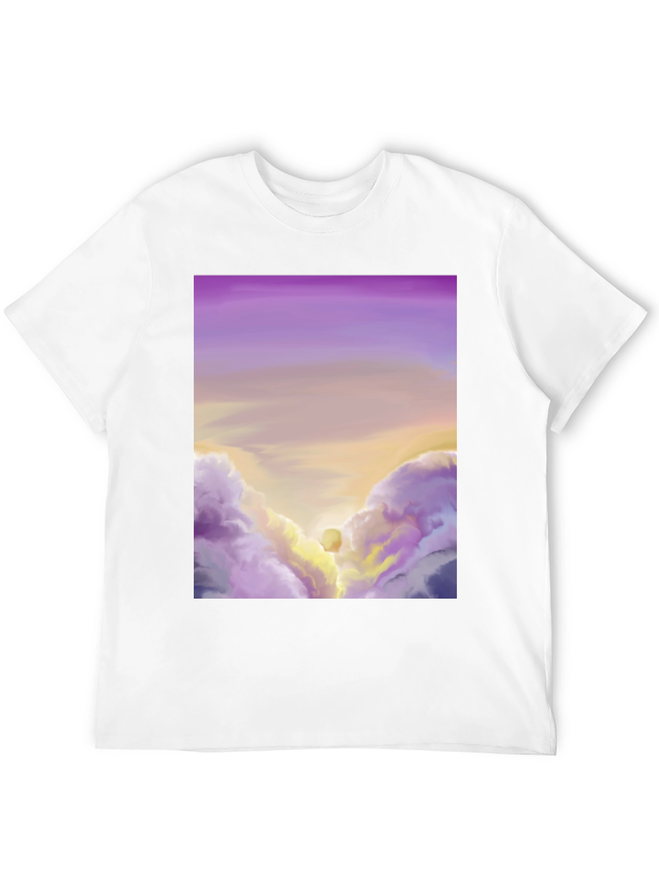 Sunset Cloudscape Graphic Tee - Artistic Comfort