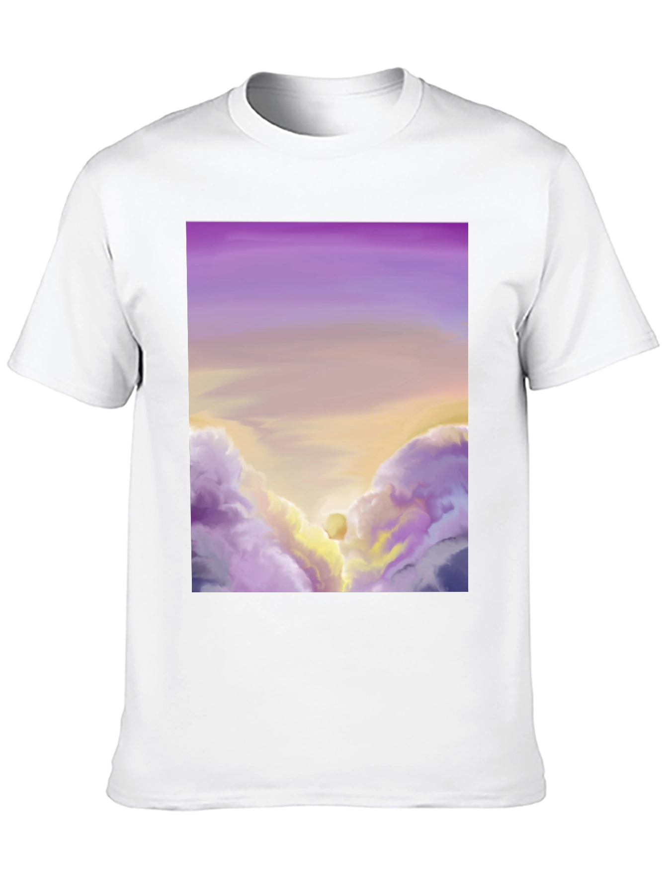 Sunset Cloudscape Graphic Tee - Artistic Comfort