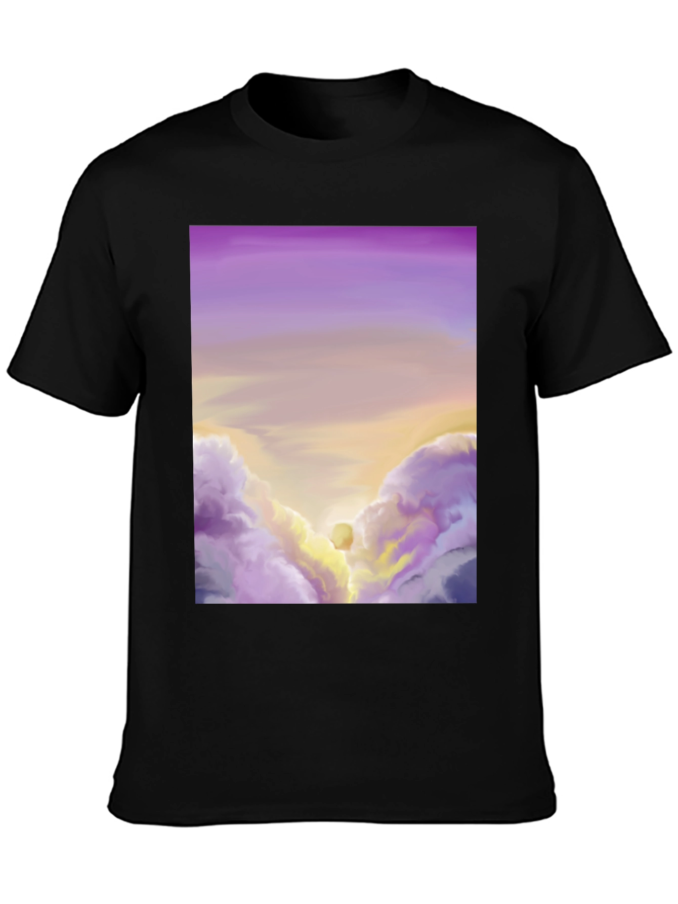 Sunset Cloudscape Graphic Tee - Artistic Comfort