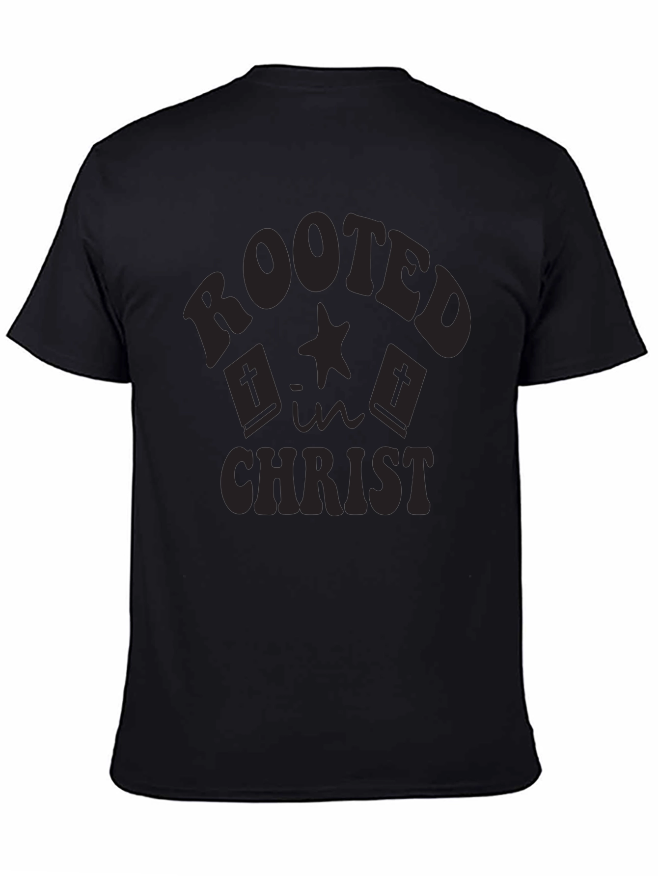 Rooted in Christ Black Graphic Tee