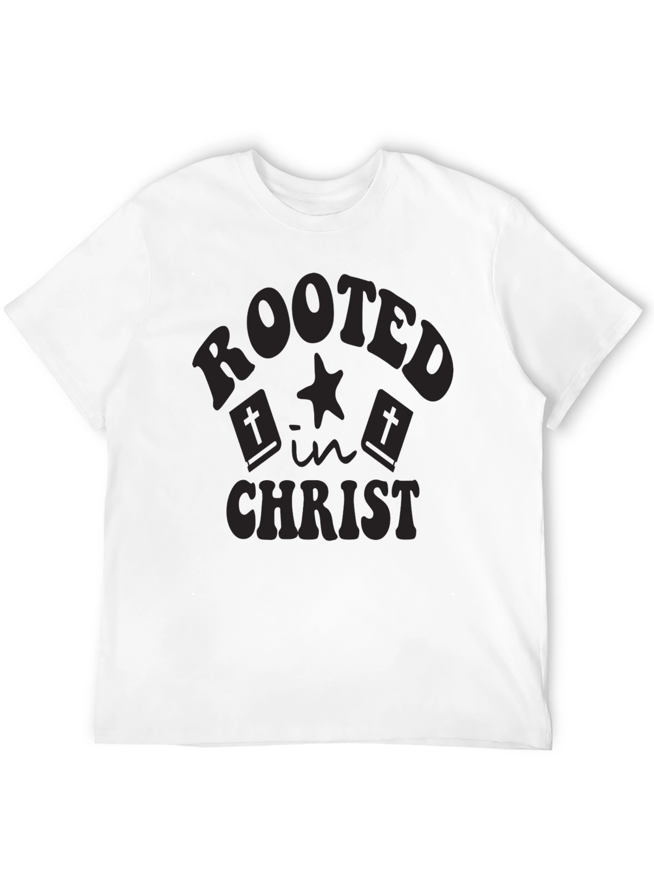 Rooted in Christ Black Graphic Tee