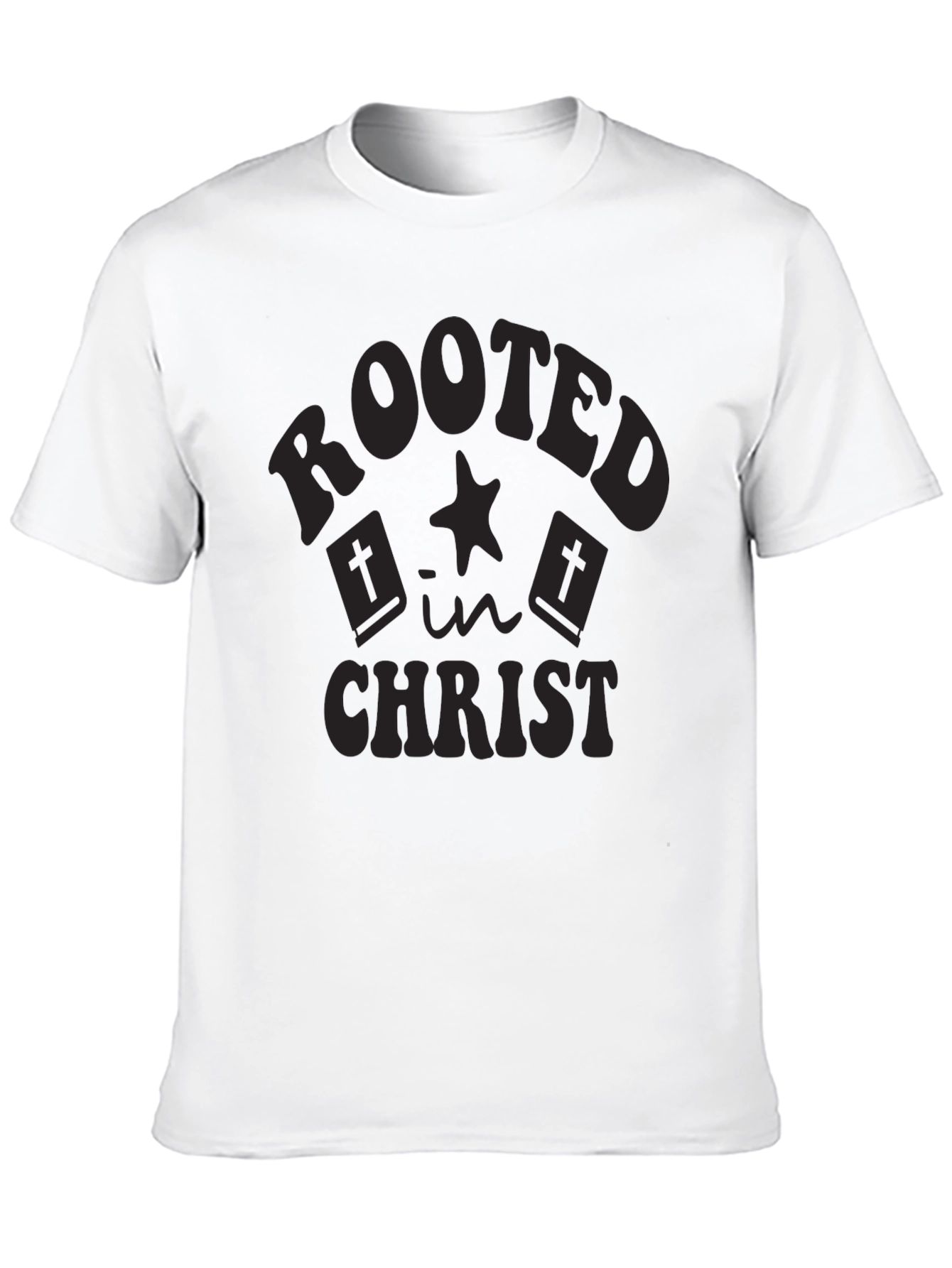 Rooted in Christ Black Graphic Tee