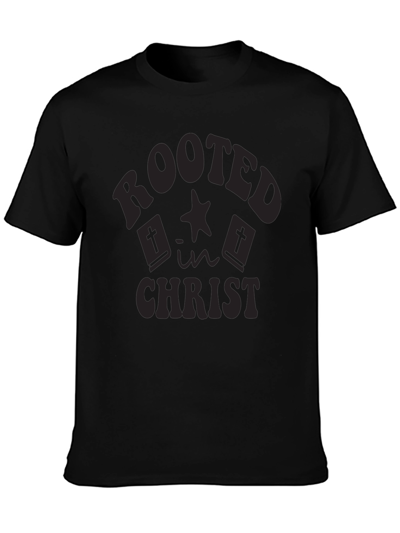 Rooted in Christ Black Graphic Tee