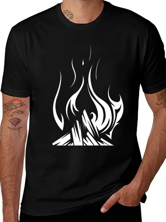Fire Graphic Black T-Shirt