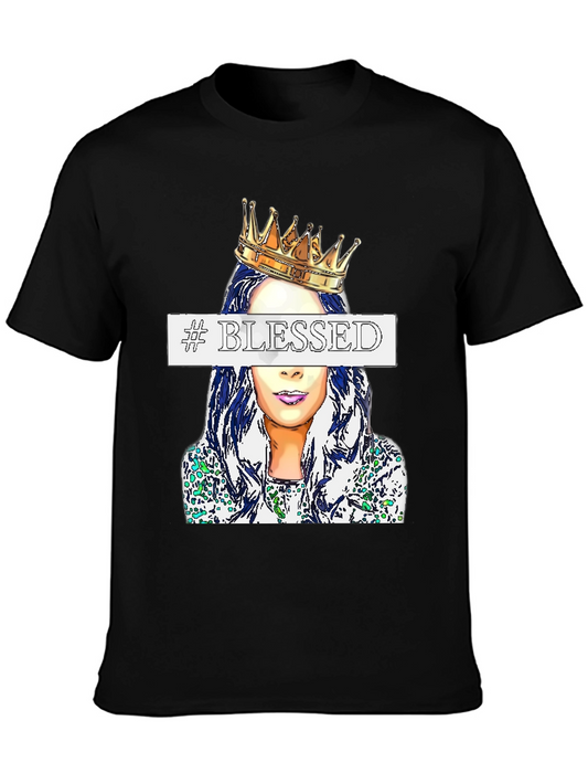 Blessed Queen Graphic Tee - Stylish Casual Wear