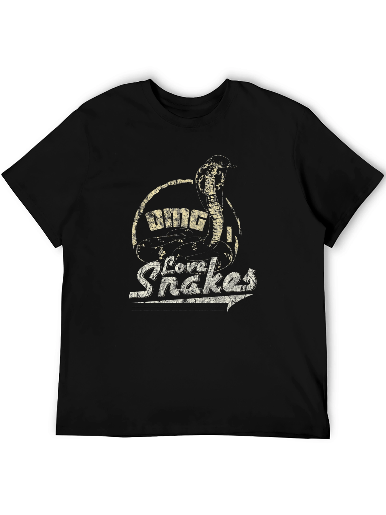 OMG I Love Snakes Mens Graphic Tee