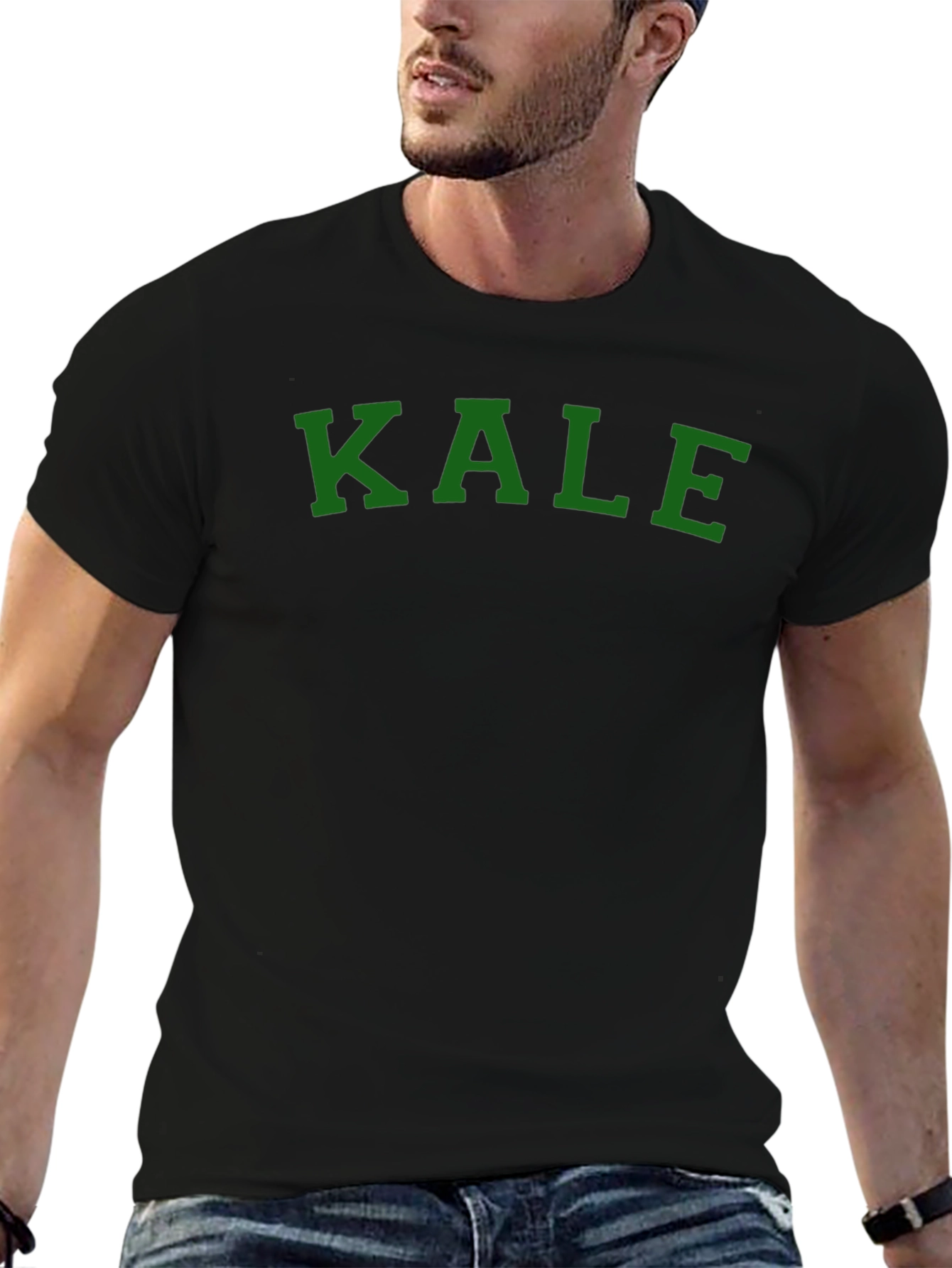 KALE Graphic T-Shirt - Bold Green Print