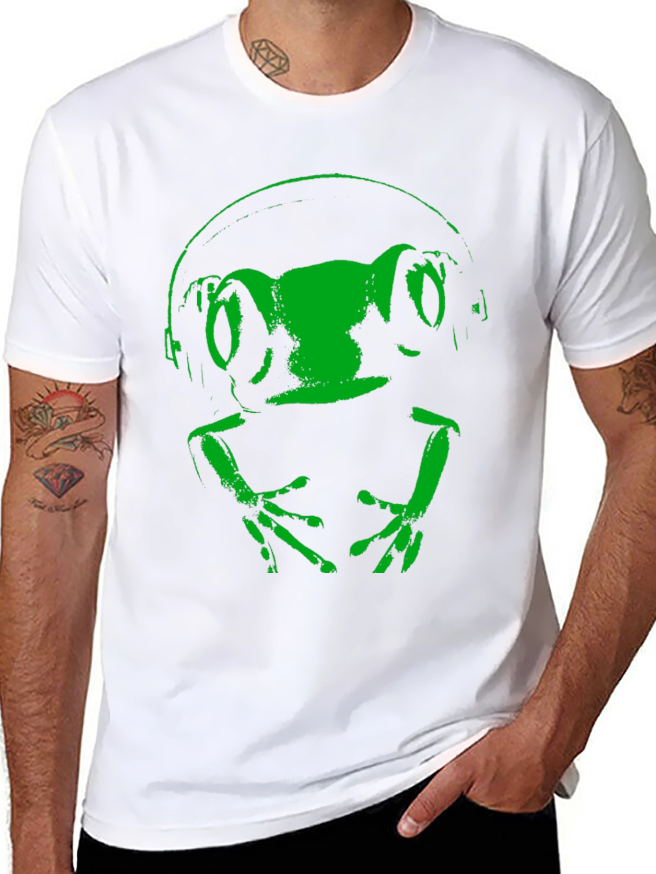 Frog DJ Black T-Shirt